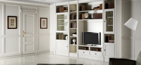 Boiserie con parete attrezzata classico