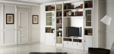 Boiserie con parete attrezzata classico